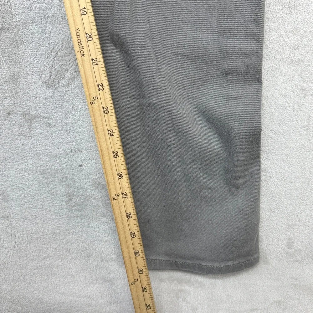Levi's 513 Slim Straight Pants Mens 32x32 Charcoal Grey Stretch Cotton Twill